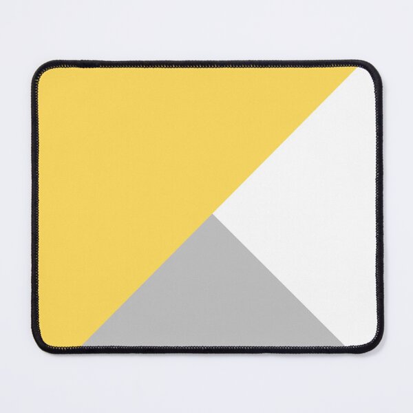 Item preview, Tricolor Silver Gray Mustard Yellow And White III designed and sold by rewstudio.