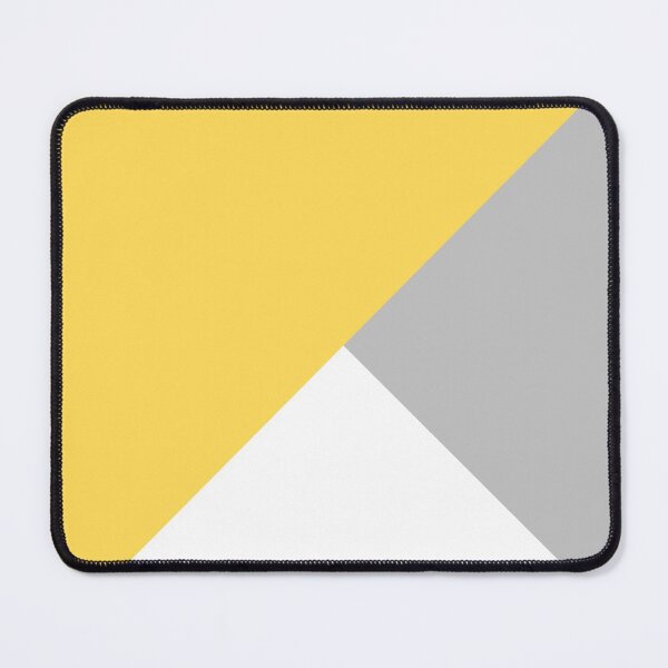 Item preview, Tricolor Silver Gray Mustard Yellow And White IV designed and sold by rewstudio.
