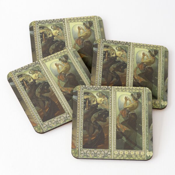 Item preview, Lune et Etoiles by Alphonse Mucha - Vintage Art designed and sold by RickE.