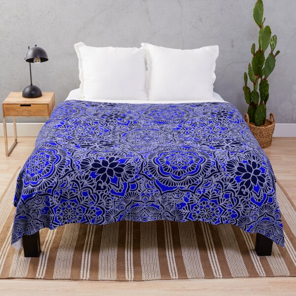 Item preview, Just Blue Happy Mandalas designed and sold by Elvira Draat.
