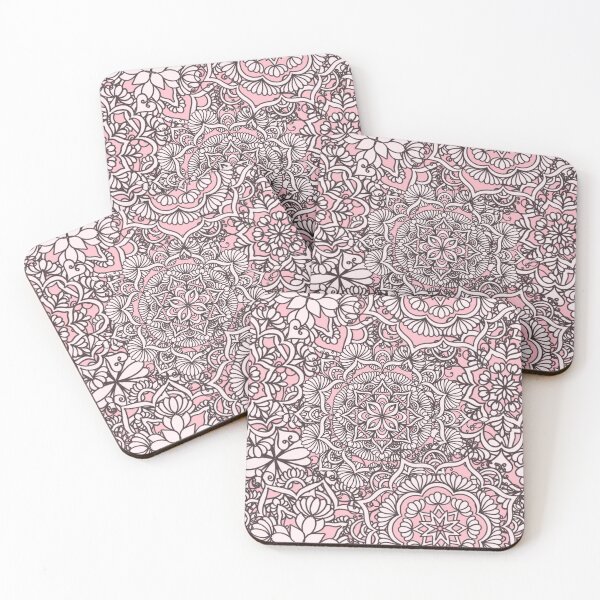 Item preview, Blush Pink Happy Mandalas designed and sold by Elvira Draat.
