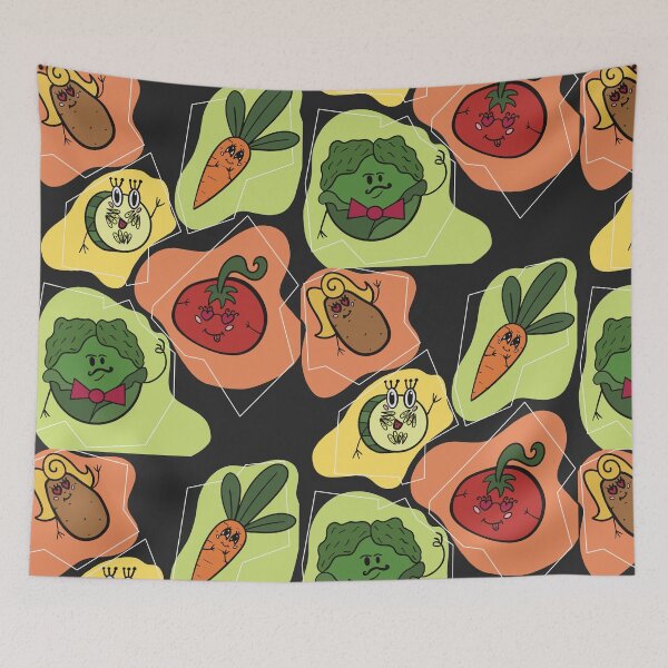 Item preview, Fun Vegetables Pattern - Cartoon Veggies designed and sold by Reelippy.
