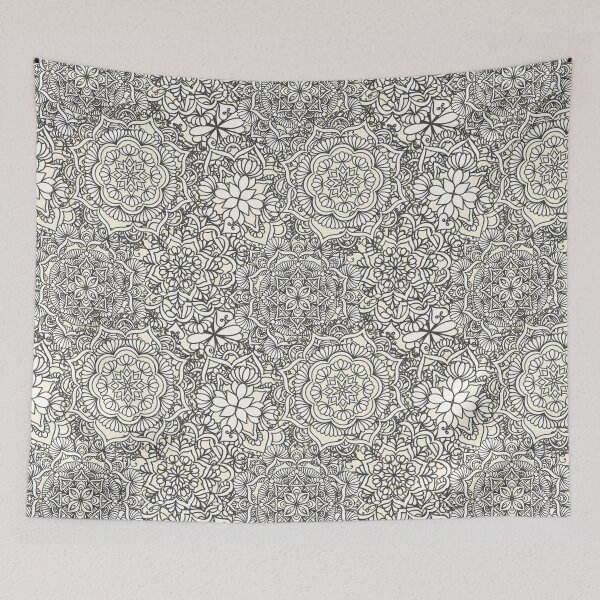 Item preview, Cosmic Latte Happy Mandalas designed and sold by Elvira Draat.