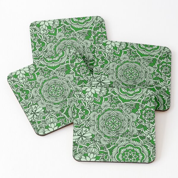 Item preview, Office Green Happy Mandalas designed and sold by Elvira Draat.