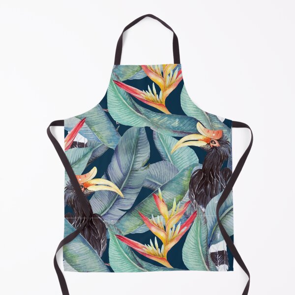 Item preview, Bird of Paradise Tropical Vibe Leafy Pattern designed and sold by urban-color.