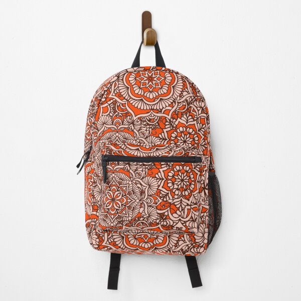 Item preview, Red Orange Happy Mandalas designed and sold by Elvira Draat.