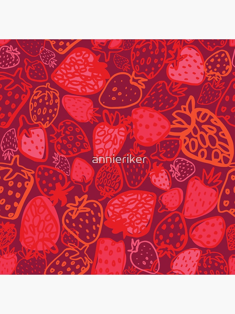 Thumbnail 3 of 3, Sticker, Strawberry Love designed and sold by annieriker.