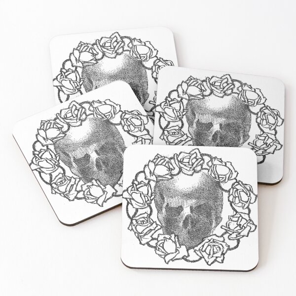 Item preview, Skull and flowers designed and sold by amy shell.