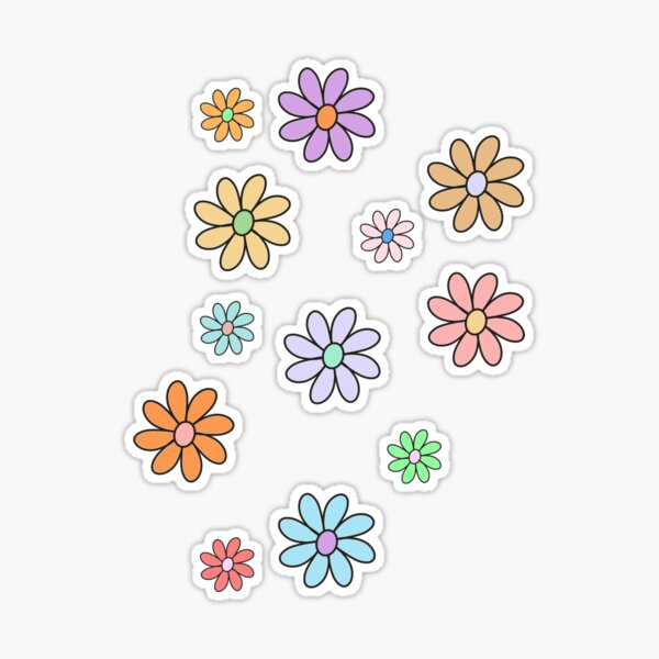 Printable Flower Stickers  Free Printable Papercraft Templates