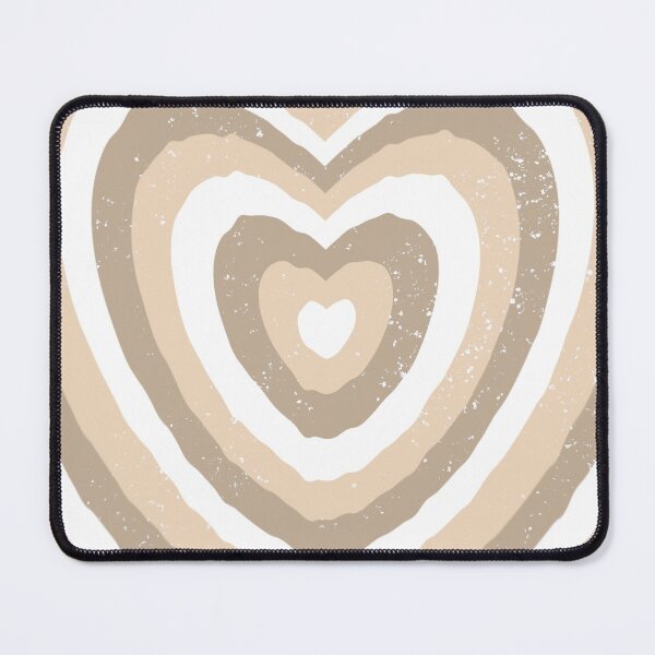 Item preview, Trendy wavy beige and white heart. designed and sold by Violonchella.