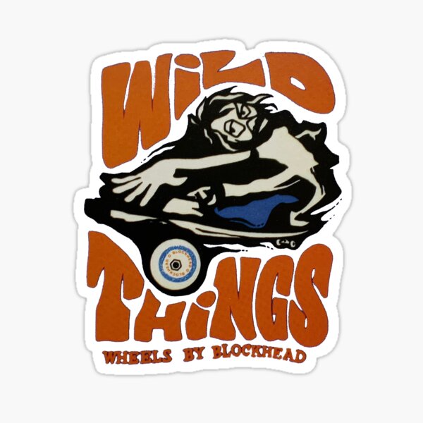 Item preview, Wild things, blockhead skateboard t shirt design  designed and sold by Retro80sskate.
