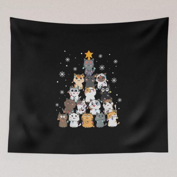 Item preview, Cute Merry Catmas Tree Lights Christmas Funny Cat designed and sold by Design99Hill.