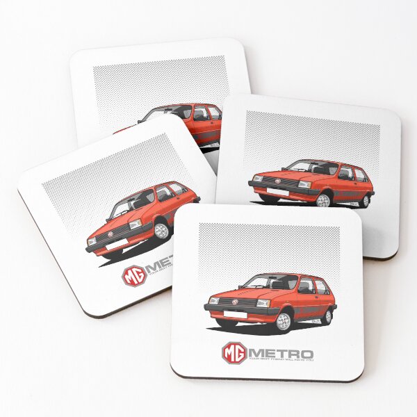 Item preview, MG Metro - single Illustration - Red designed and sold by RJWautographics.