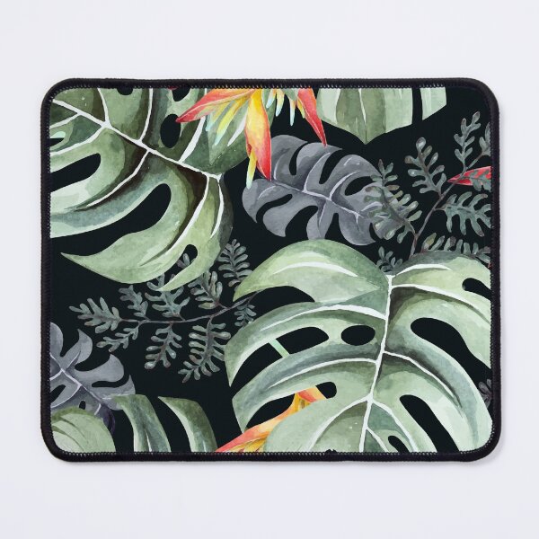 Item preview, Watercolor Tropical Vibe Leafy Pattern designed and sold by urban-color.