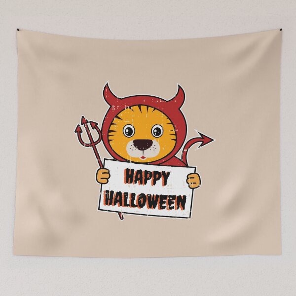 Item preview, Tiger Devil Demon Big Cat Costume Easy Animal Halloween Gift  designed and sold by Studio520.