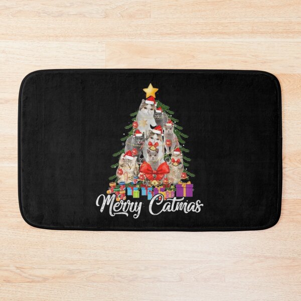 Item preview, Cute Merry Catmas Tree Lights Christmas Funny Cat designed and sold by Design99Hill.
