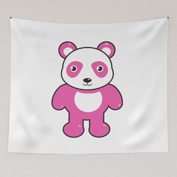 Aperçu de l'œuvre Panda rose, si mignon ! créée et vendue par penandinkdesign.