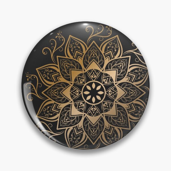 Aperçu de l'œuvre Où l'Est rencontre l'Ouest - Golden Mandala créée et vendue par DixieGiggles.