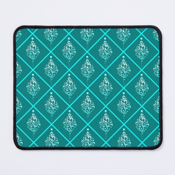 Item preview, Cyan Holiday Ornaments Diagonal on Teal 5748 designed and sold by Art in My Loft.