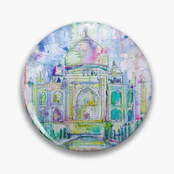 Item preview, TAJ MAHAL watercolor painting .1 designed and sold by lautir.