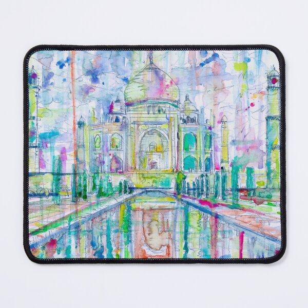 Item preview, TAJ MAHAL watercolor painting .1 designed and sold by lautir.
