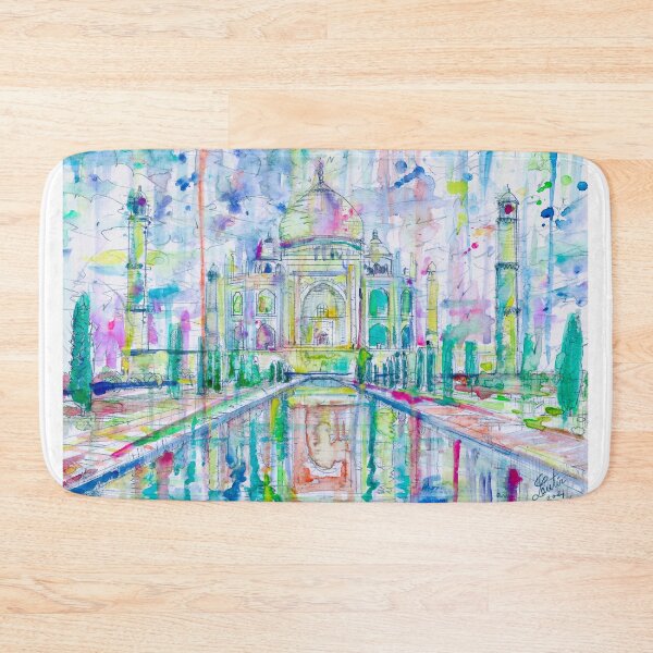 Item preview, TAJ MAHAL watercolor painting .1 designed and sold by lautir.