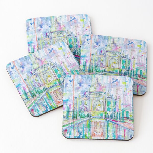 Item preview, TAJ MAHAL watercolor painting .1 designed and sold by lautir.