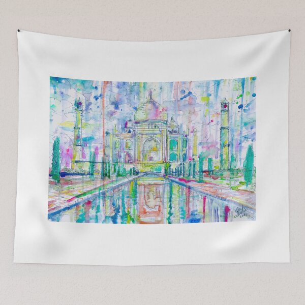 Item preview, TAJ MAHAL watercolor painting .1 designed and sold by lautir.