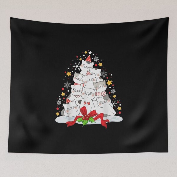 Item preview, Cute Merry Catmas Tree Lights Christmas Funny Cat designed and sold by Design99Hill.