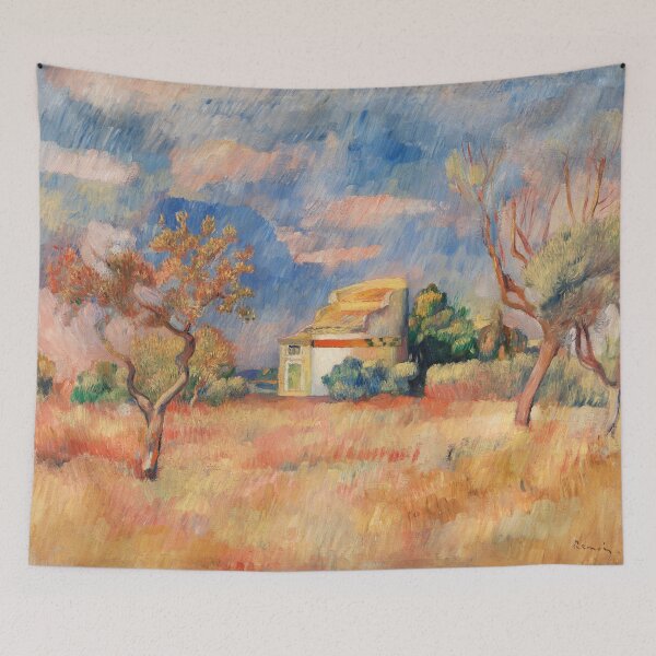 Item preview, Impressionist Painting Dovecote at Bellevue (Pigeonnier de Bellevue) (1888–1889) by Pierre-Auguste Renoir designed and sold by Designedbysm.