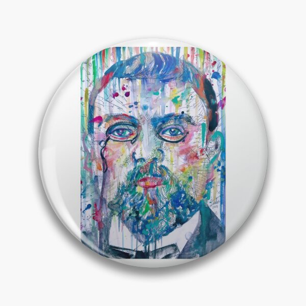 Item preview, HENRI POINCARE watercolor portrait .1 designed and sold by lautir.