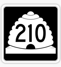 SKIING POWDER HIGHWAY UTAH ROUTE 210 SKI SNOWBOARD ALTA 2 Sticker