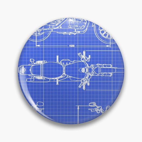 Item preview,  Motorcycle XLH 53C Blueprint vintage designed and sold by alucardstore.