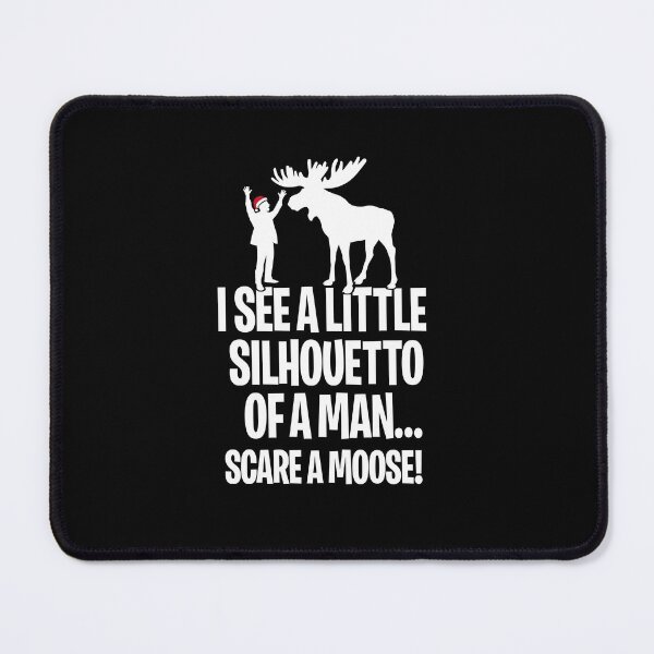 Item preview, Christmas I see a little silhouetto of a man scare a moose rock music ugly xmas designed and sold by LaundryFactory.