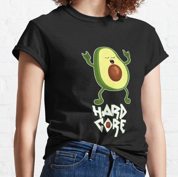 lustige Avocado Hard Core Wortspiel Death Metal Vegan Festival Metalcore Classic T-Shirt