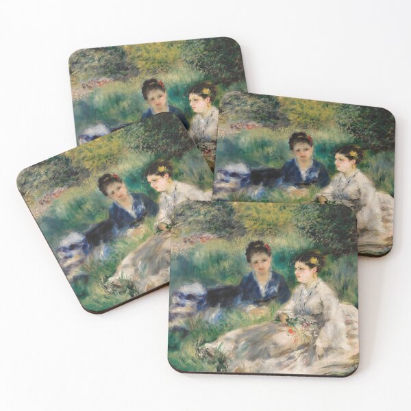Item preview, Impressionist Painting On the Grass (Jeunes femmes assises dans l'herbe) (1873) by Pierre-Auguste Renoir designed and sold by Designedbysm.