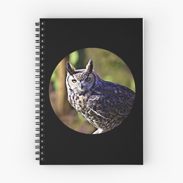 Item preview, Great Horned Owl Portrait designed and sold by RevolutionInPaint.