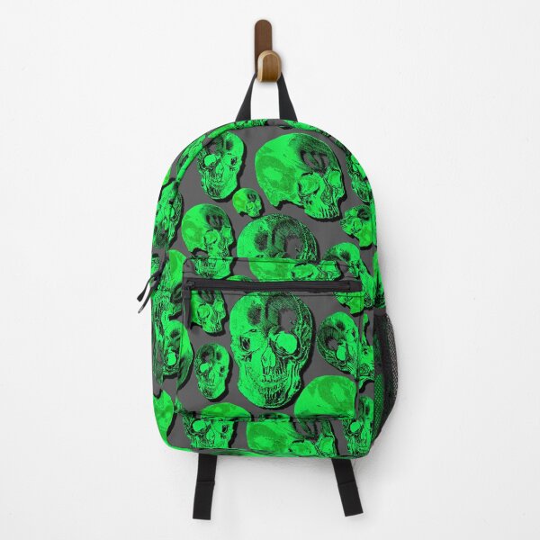 Item preview, Green Group Of Human Skulls Vintage Illustration Line Drawing designed and sold by TrulyEpoque.