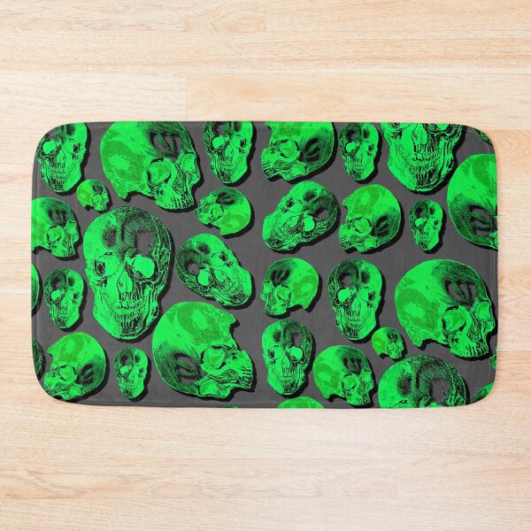 Item preview, Green Group Of Human Skulls Vintage Illustration Line Drawing designed and sold by TrulyEpoque.