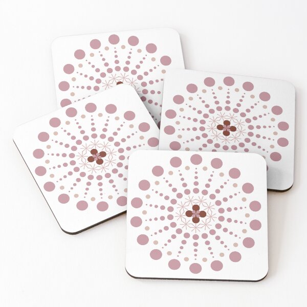 Item preview, Cute circular pattern of doodle. Lovely color. Vintage pink dot pattern. designed and sold by yoonjolab.