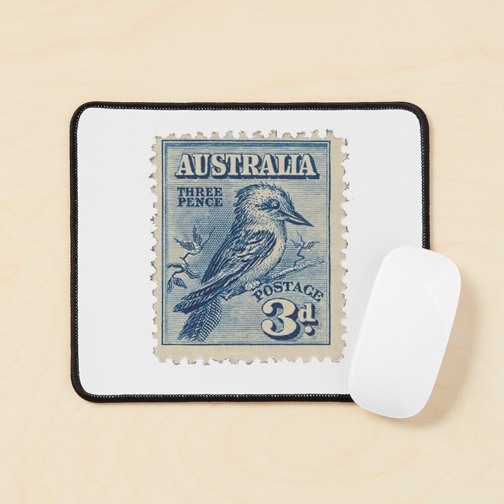 Australia Three Pence Blue Postage Stamp Art Board Print for Sale by  red-amber65