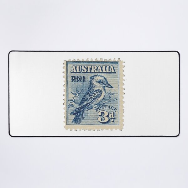 Australia Three Pence Blue Postage Stamp Poster for Sale by red-amber65