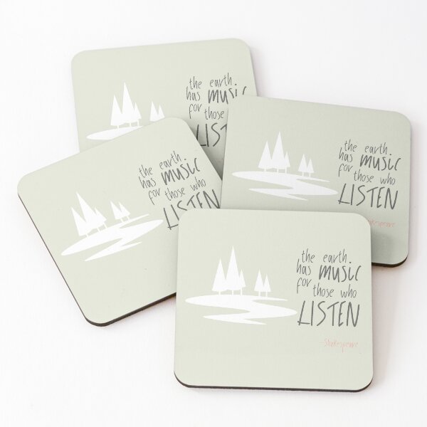 Item preview, The Earth Has Music for Those Who Listen Shakespeare Quote designed and sold by DancingwithInk.