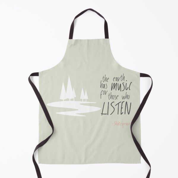 Item preview, The Earth Has Music for Those Who Listen Shakespeare Quote designed and sold by DancingwithInk.