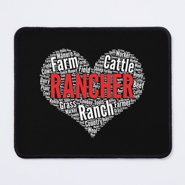 Item preview, Rancher Heart Shape Word Cloud Ranch graphic designed and sold by theodoros20.