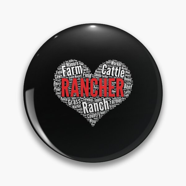 Item preview, Rancher Heart Shape Word Cloud Ranch graphic designed and sold by theodoros20.