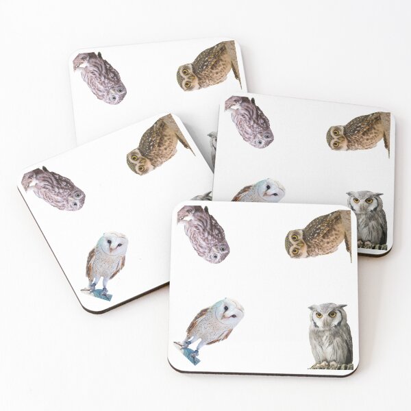 Item preview, 1st Standing Owls Stickers Pack. Essential For Every Owl Lover. Suitable For Laptops, Walls, Cars - Cute designed and sold by AnimalStickers-.