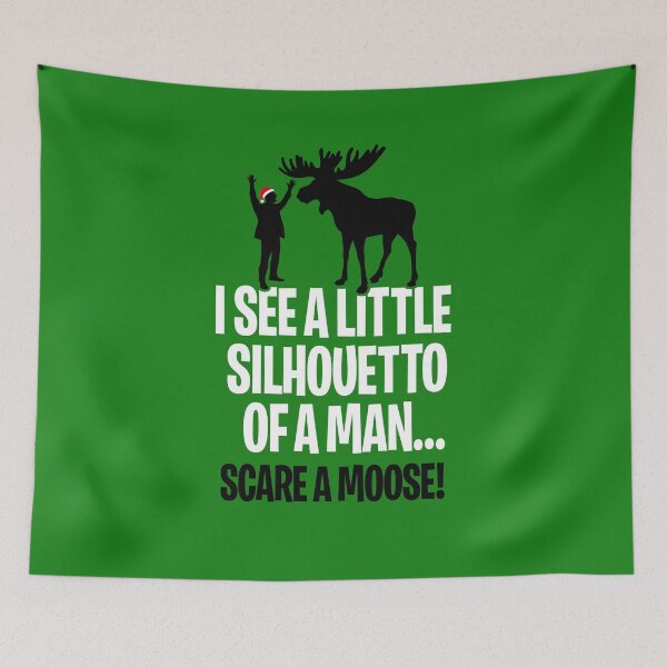 Item preview, Christmas Rock Music I see a little silhouetto of a man scare a Moose designed and sold by LaundryFactory.
