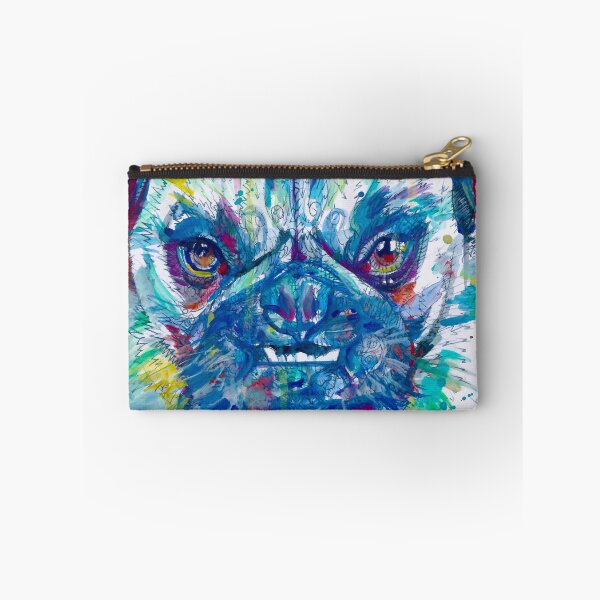 Item preview, ANGRY PUG watercolor portrait designed and sold by lautir.