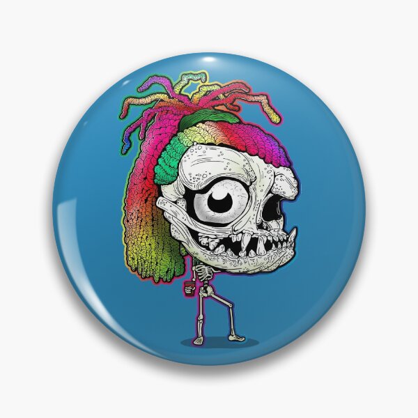 Item preview, Rainbow Dreadlock Funky Skull Skeleton with body designed and sold by iduzarts.